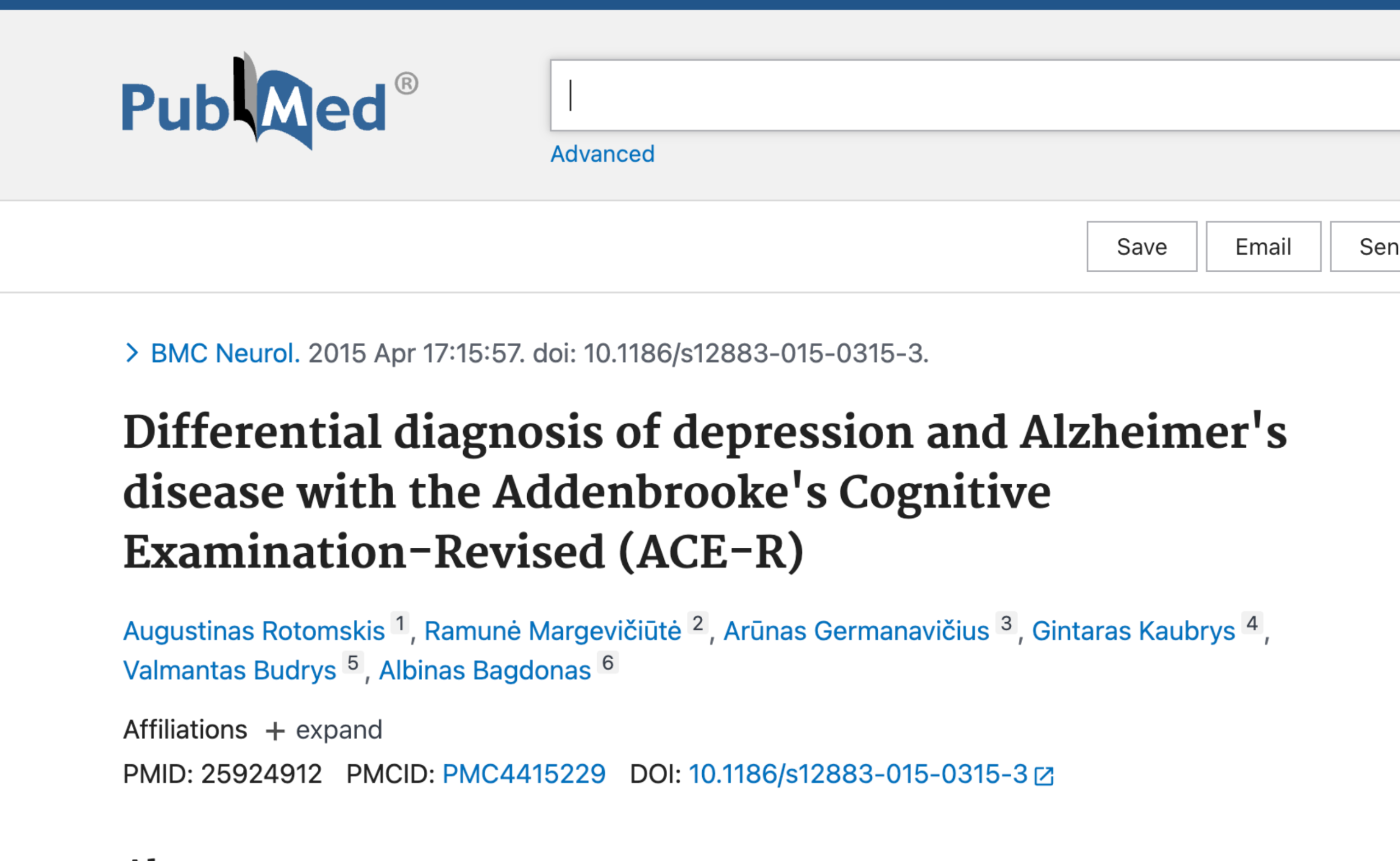 Differential diagnosis